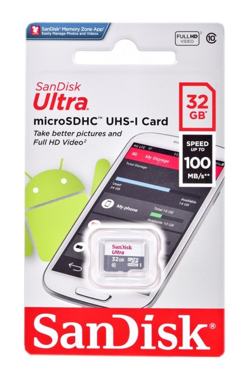SanDisk SANDISK ULTRA microSDHC 32 GB 100MB/s