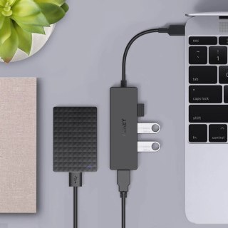 AUKEY AUKEY CB-C64 HUB USB-C SLIM 4XUSB 3.1 5GBPS OTB