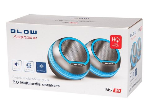 BLOW BLOW GŁOŚNIKI KOMPUTEROWE 2.0 MS-29 2X 3W