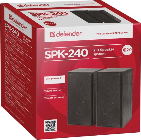 Defender DEFENDER GŁOŚNIKI SPK-240 6W 2.0 USB 65224