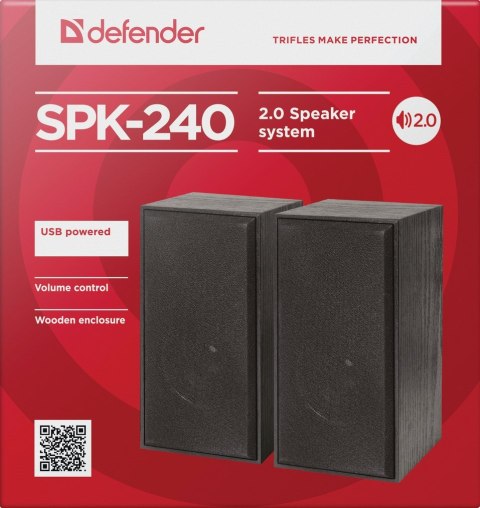 Defender DEFENDER GŁOŚNIKI SPK-240 6W 2.0 USB 65224