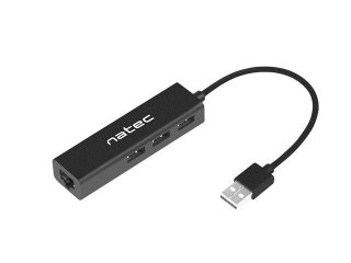 NATEC NATEC HUB USB 2.0 DRAGONFLY 3 PORTY + RJ45 NHU-1413
