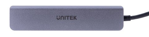 UNITEK UNITEK HUB USB-C 7W1, HDMI 4K, PD 100W, 5GBPS, ALU