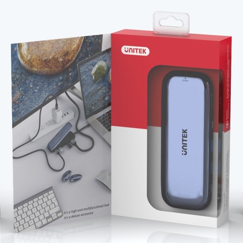 UNITEK UNITEK HUB USB-C STORAGE M.2, HDMI, USB-C PD 100W,