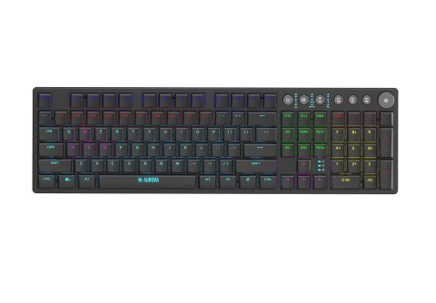 IBOX KLAWIATURA I-BOX AURORA K-6 RGB, MECHANICZNA, RED SWITCH, LOW PROFILE GAMING