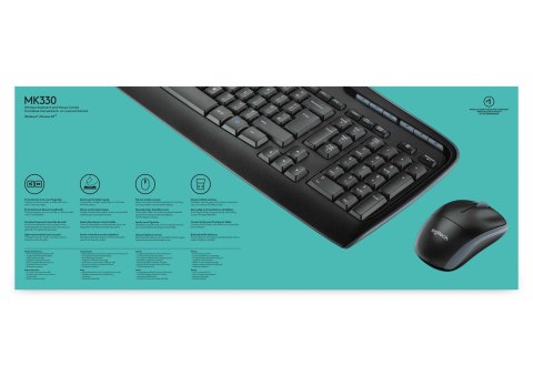 Logitech ZESTAW LOGITECH WIRELESS COMBO MK330 BEZPRZEWODOWY