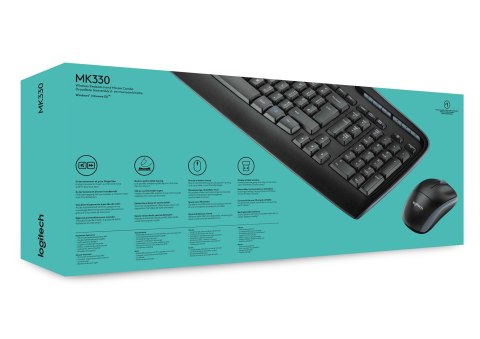 Logitech ZESTAW LOGITECH WIRELESS COMBO MK330 BEZPRZEWODOWY
