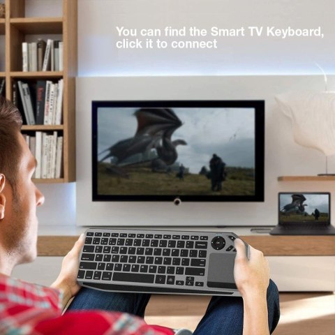 TECHly TECHLY BEZPRZEWODOWA KLAWIATURA DUALNA BT/RF TOUCH