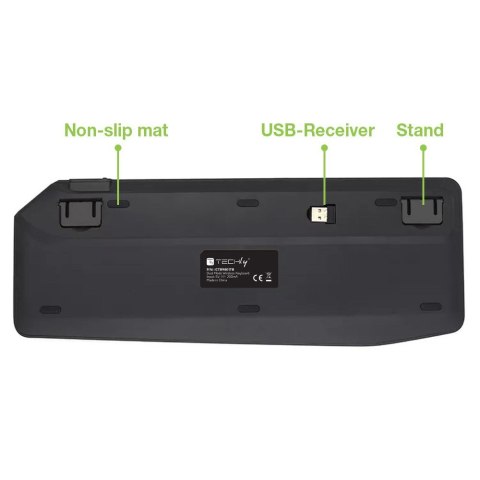 TECHly TECHLY BEZPRZEWODOWA KLAWIATURA DUALNA BT/RF TOUCH