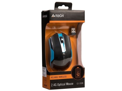 A4 TECH Mysz A4 TECH V-TRACK G3-200N-1 A4TMYS46037 (optyczna; 1000 DPI; kolor czarny)