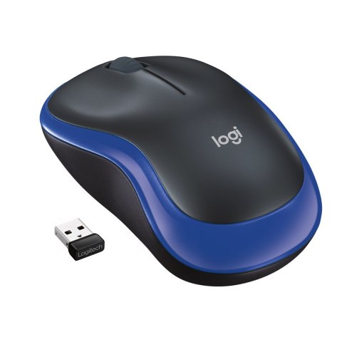 Logitech Mysz Logitech M185 910-002239 (optyczna; 1000 DPI; kolor niebieski)