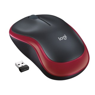 Logitech Mysz Logitech M185 910-002240 (optyczna; 1000 DPI; kolor czerwony)