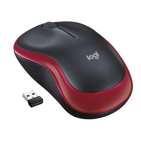 Logitech Mysz Logitech M185 910-002240 (optyczna; 1000 DPI; kolor czerwony)