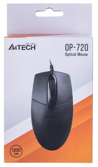 A4 TECH Mysz A4 TECH OP-720 A4TMYS43754 (optyczna; 800 DPI; kolor czarny)