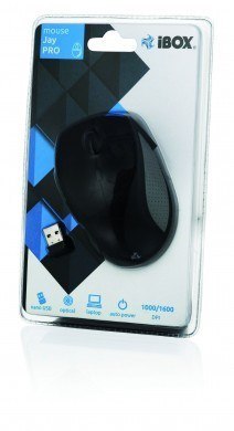 IBOX Mysz IBOX JAY PRO OPTYCZNA BEZPRZEWODOWA USB IMOS603 (optyczna; 1600 DPI; kolor czarny)