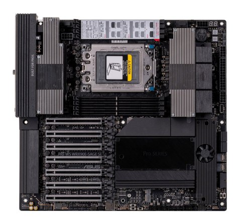 ASUS Płyta główna Asus Pro WS WRX90E-SAGE SE 1x sTR5 AMD ryzen Threadripper PRO 7000 SoC (8x DIMM, 4x SATA, 2x SlimSAS, 4xM.2, 2x10Gb