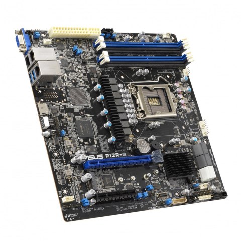 ASUS Płyta Serwerowa ASUS P12R-M LGA-1200,C252, 4*DIMM, 1*PCIe x8 slot, 1*PCIe 16 slot, 6*SATA ports, 1*M2, 2 x Intel® I210AT + 1 x M