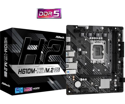 Asrock Płyta główna ASRock H610M-H2/M.2 D5