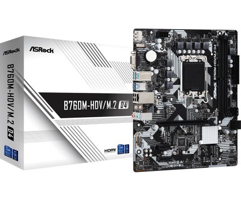 Asrock Płyta główna Asrock B760M-HDV/M.2 D4