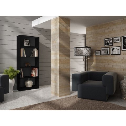 TOP E SHOP REGAŁ NA KSIĄŻKI 60 CM CZARNY