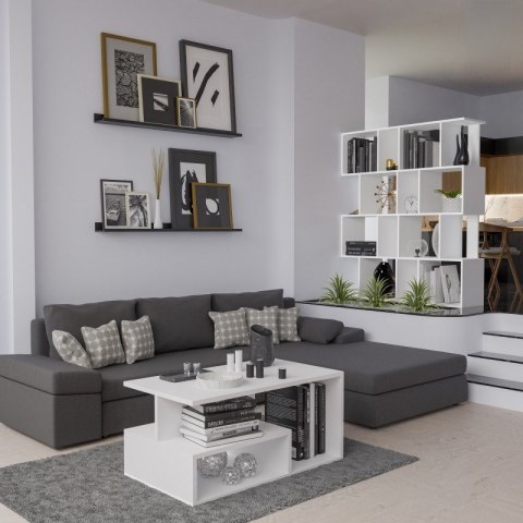 TOP E SHOP Regał FIESTA 4P 59,5x30xH140 biel