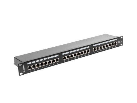 Lanberg Patch panel Lanberg PPS5-1024-B (1U; kat. 5e; 24xRJ-45)