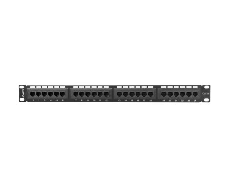 Lanberg Patch panel Lanberg PPU5-1024-B (1U; 19"; kat. 5e; UTP; 24xRJ-45)
