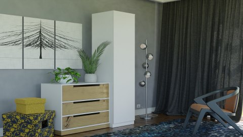 TOP E SHOP SZAFA GARDEROBA DRZWI PÓŁKI SD-50 BIEL MAT