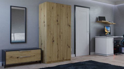 TOP E SHOP SZAFA SD-90 - DĄB ARTISAN