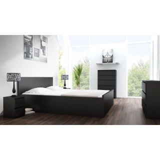 TOP E SHOP M2 MALWA STOLIK NOCNY 2 SZUFLADY CZARNY