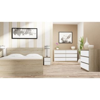 TOP E SHOP M2 MALWA STOLIK NOCNY 2 SZUFLADY SONOMA MIX