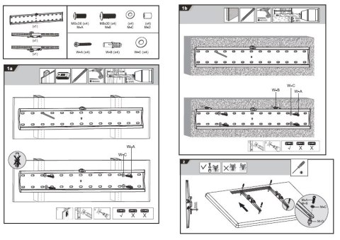 Maclean Uchwyt ścienny do telewizora Maclean MC-668 (ścienne, Uchylny; 37" - 70"; max. 40kg)