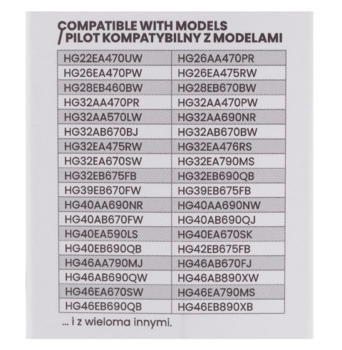 SAVIO Pilot uniwersalny SAVIO RC-07 (telewizory)