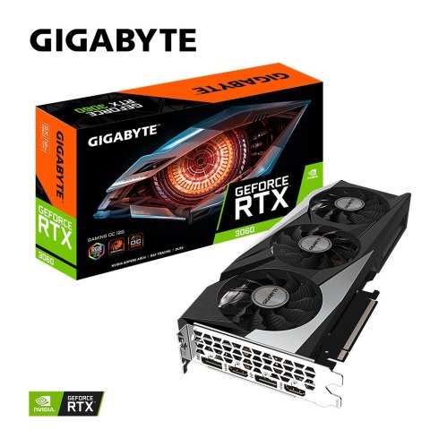 Gigabyte Karta graficzna Gigabyte GeForce RTX 3060 GAMING OC 12GB rev. 2.0 GDDR6
