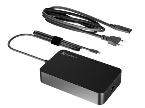 NATEC NATEC ZASILACZ ŁADOWARKA GRAYLING USB-C 90W DO LAPTOPÓW, TABLETÓW, TELEFONÓW NZU-2035
