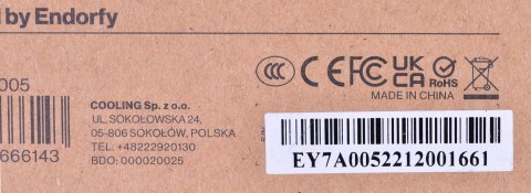 ENDORFY Zasilacz ENDORFY Vero L5 600W 80 Plus Bronze