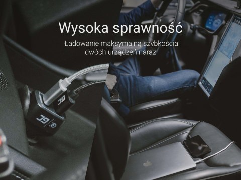 Green Cell GREEN CELL ŁADOWARKA SAMOCHODOWA USB-C 30W PD + USB