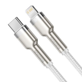 Baseus BASEUS KABEL USB-C LIGHTNING CAFULE PD 1M BIAŁY