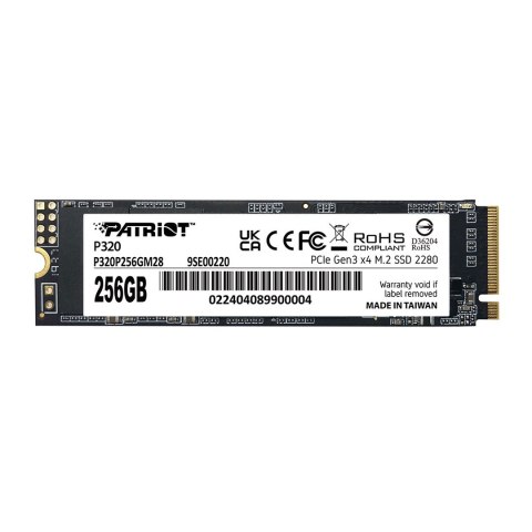 Patriot Memory SSD Patriot Viper P320 M.2 PCI-Ex4 NVMe 256GB 2.2GB/s