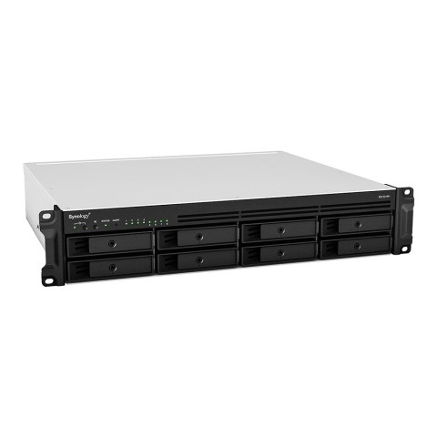 Synology NAS Synology RS1221RP+; 2U RACK; 8x (3.5" SATA HDD/2.5" SATA HDD); AMD Ryzen V1500B; 4 GB DDR4 ECC SODIMM, 4x 1GbE RJ-45