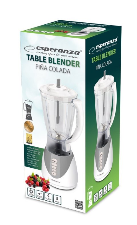 Esperanza Blender kielichowy Esperanza PINA COLADA EKM023E (350W; kolor biały)