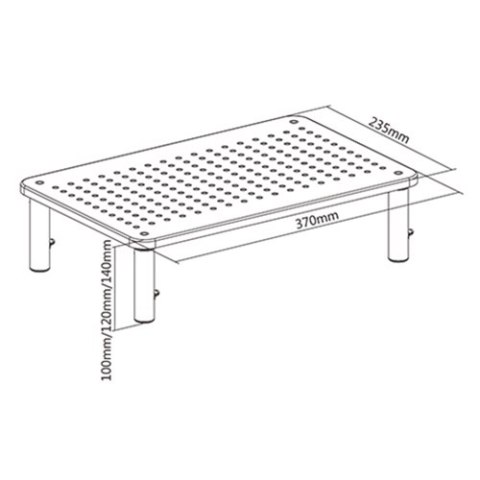 GEMBIRD GEMBIRD REGULOWANY STOJAK NA MONITOR/LAPTOP (KSZTAŁT PROSTOKĄTNY)