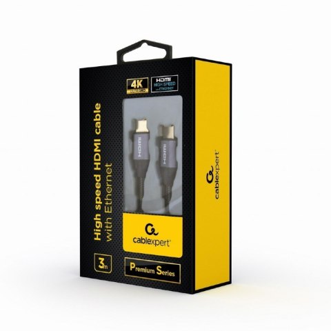 GEMBIRD Kabel GEMBIRD seria premium CCBP-HDMI-3M (HDMI M - HDMI M; 3m; kolor czarny)