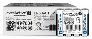 EverActive EVERACTIVE BATERIE ALKALICZNE PRO ALKALINE AA, LR6, SHRINK 4 SZT, 1250 MAH, WYSOKA WYDAJNOŚĆ, LR6PRO4T