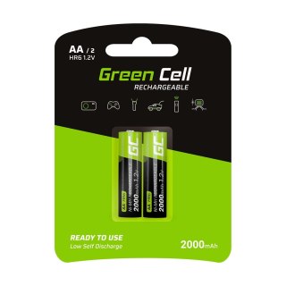 Green Cell GREEN CELL AKUMULATORKI PALUSZKI 2X AA R6 2000MAH