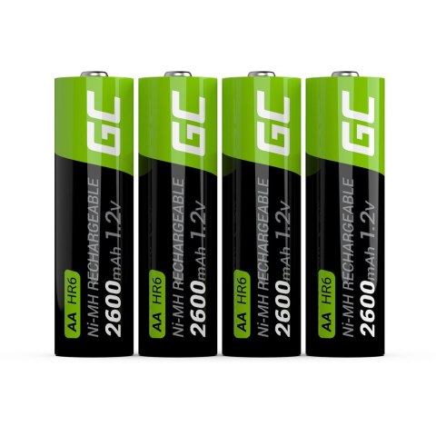 Green Cell GREEN CELL AKUMULATORKI PALUSZKI 4X AA R6 2600MAH
