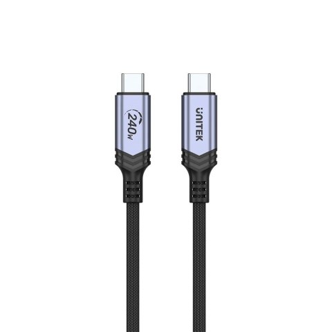 UNITEK UNITEK KABEL USB-C 3.1 DO ŁADOWANIA, PD 240W, 2M
