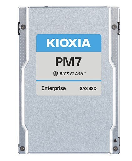 KIOXIA Dysk SSD Kioxia PM7-R 7.68TB 2.5" (15mm) SAS 24Gb/s KPM7VRUG7T68 (DWPD 1) SED