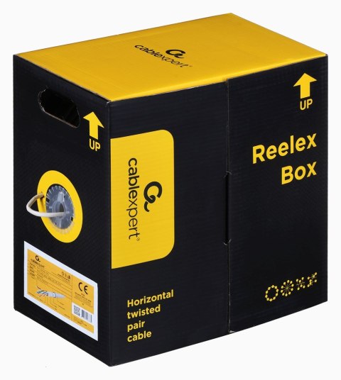 GEMBIRD Kabel FTP GEMBIRD FPC-5004E-SOL (F/UTP - F/UTP ; FTP; 305m; kat. 5e; kolor szary)