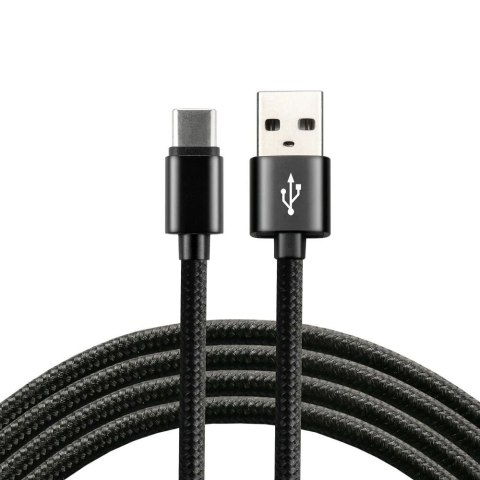 EverActive Kabel zasilający everActive CBB-1CB (USB - USB typu C ; 1m; kolor czarny)